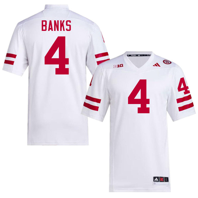 Jahmal Banks Nebraska Jersey,Nebraska Cornhuskers Football Uniforms,Jersey-White